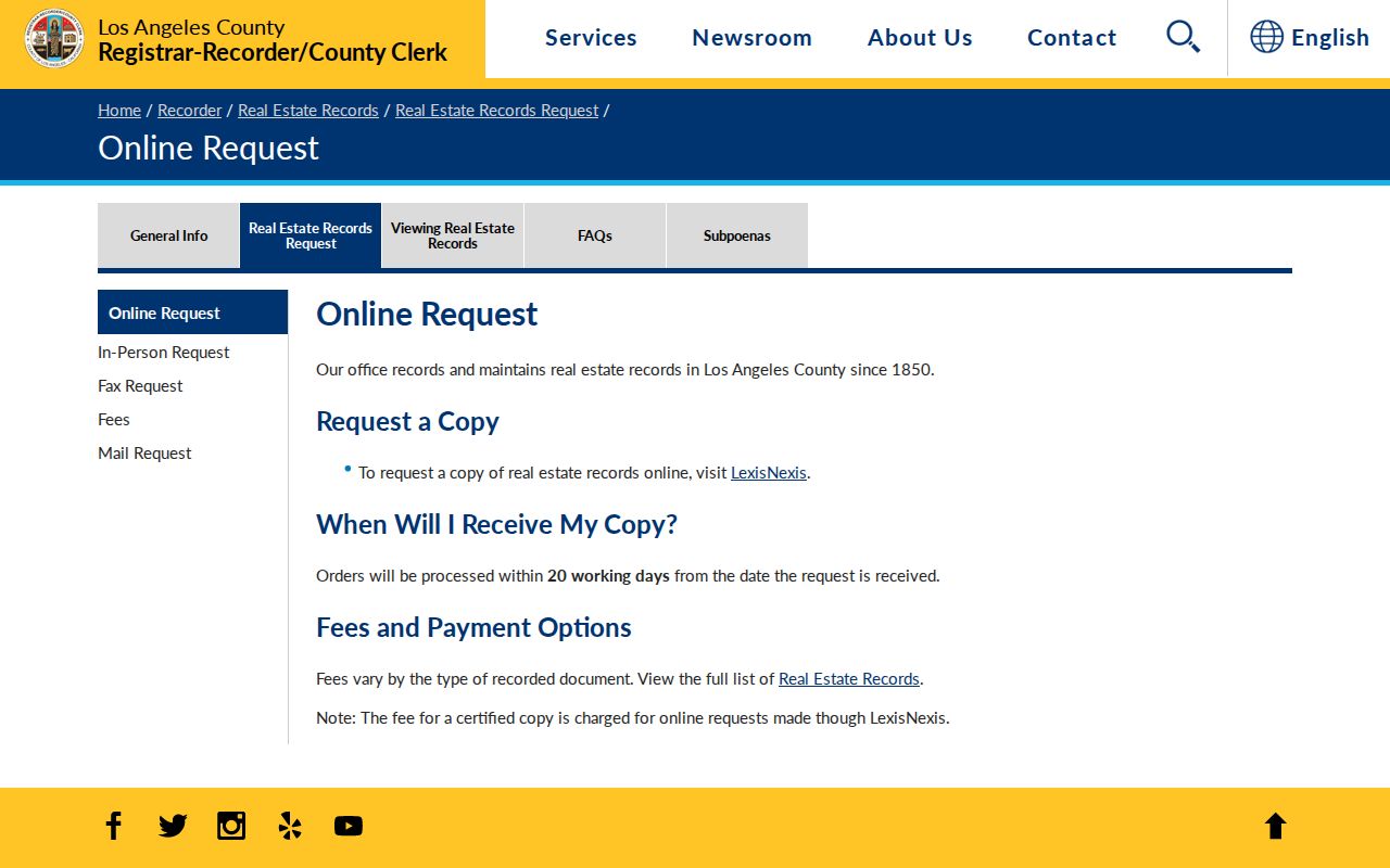 Cudahy public records RRCC online real estate request